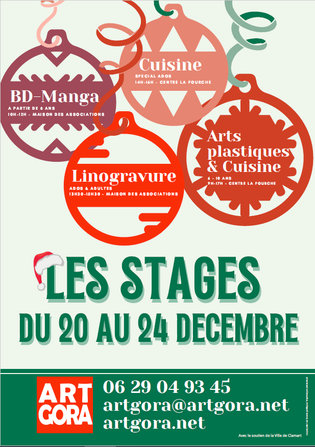 Artgora : stage de noel | VILLE DE CLAMART